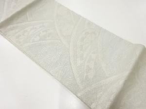 アンティーク　 紗 波車に菊模様織出し袋帯（材料）